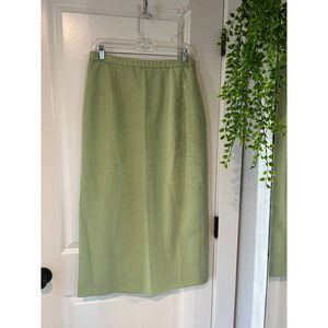 Womens Vtg Pendleton Mint Green 100% Virgin Wool skirt Sz 12